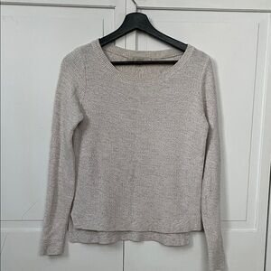 Ann Taylor LOFT 100%‎ Cotton Sweater XS | Beige Neutral Knit